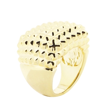 Anillo de Rodio, tono dorado-6