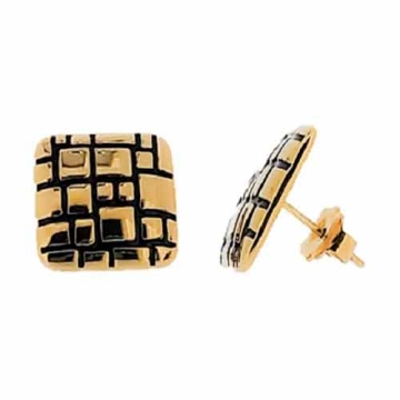 Aretes mini forma cuadrado