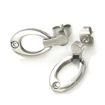 Aretes stud mini con zircón