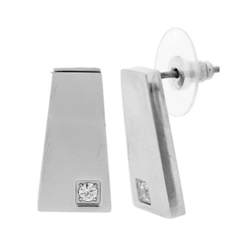 Aretes stud con zircón