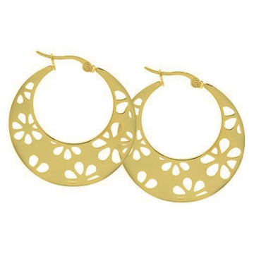 Aretes hoop Tono Dorado