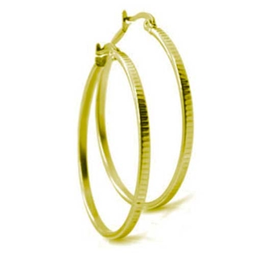 Aretes hoop un Tono Dorado