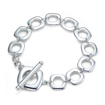 Brazalete de Manzanas Baño de Plata 925