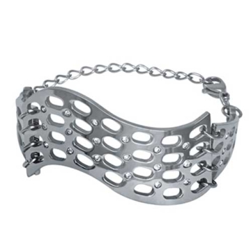 Brazalete  silueta con zirconias