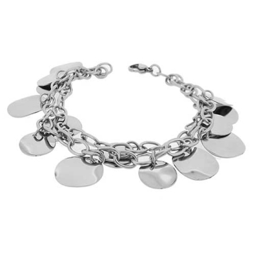 Brazalete encantos circulares 