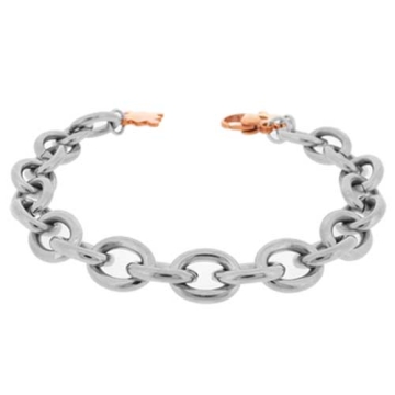 Brazalete con encanto de pieza de Rompecabezas Gold Rose