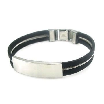 Brazalete estilo esclava PU Negro