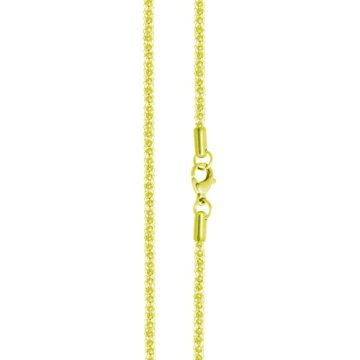 Cadena de Acero, Tono Dorado, Largo 70 cm + Ext5cm, Ancho: 1.80 mm