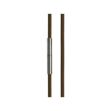 Cadena de PU Marrón, Cierre Magnético de Acero, L= 45cm, esp= 3mm