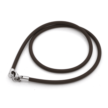 Cadena de PU Marrón, Cierre de Acero, L= 40cm, Esp= 3mm