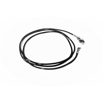 Cadena de PU Negro, Cierre de Acero, L= 45cm, Esp= 1mm