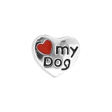 Charm de Corazón simbolizando amor a mi perro