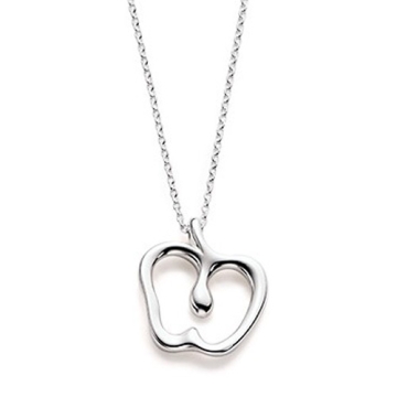 Collar motivo Manzana Baño de Plata 925