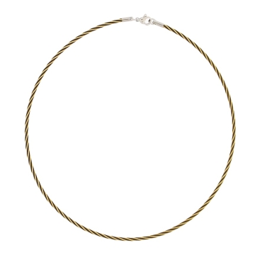 Collar Gold & Negro de Acero