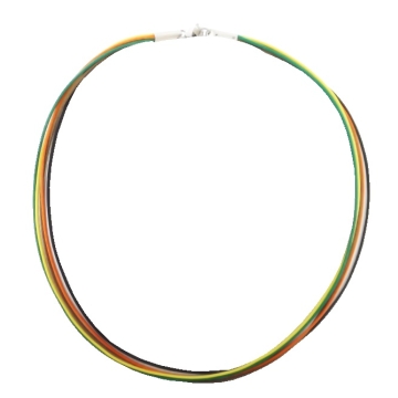 Collar de Cuero Multicolor