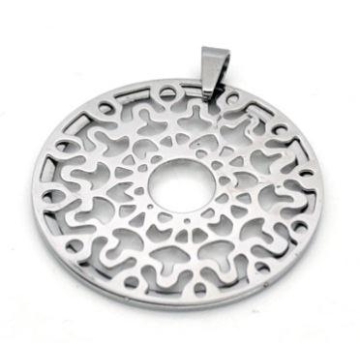 Dije Circular Tono Acero