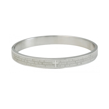 Pulsera con Oración Padre Nuestro cierre presión