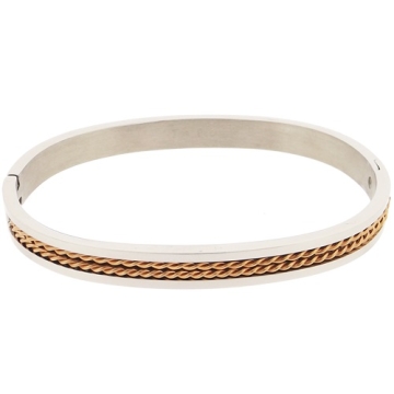 Pulsera Gold Rose cierre presión