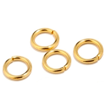 Eslabón de Acero Dorado 7 mm