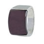Anillo de Acero, piedra Morada thumbnail