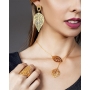Aretes drop primavera gold thumbnail