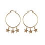 Aretes hoop estrellas thumbnail