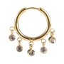 Aretes hoop con encantos colgantes thumbnail