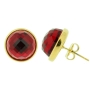 Aretes stud cristal color Rojo thumbnail