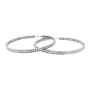 Aretes hoop con pequeñas zirconias thumbnail