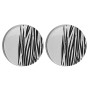 Aretes circular líneas negras decorativas thumbnail