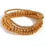 Brazalete de Acero Tono Dorado de Cuentas Esféricas de 4 mm thumbnail