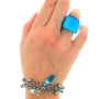 Brazalete con balines y piedra transparente swarovski y zirconias thumbnail