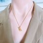Collar de Acero Tono Dorado thumbnail