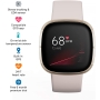 Fitbit Sense avanzado con herramientas para la salud del corazón, manejo del estrés y tendencias de temperatura de la piel, Alexa integrado, blanco / dorado, talla única (bandas S y L incluidas) thumbnail