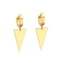 Aretes de Acero Tono Dorado thumbnail