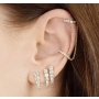 Aretes de Acero Tono Dorado thumbnail