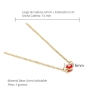Collar Dorado de Ojo de Demonio en Acero Inoxidable thumbnail