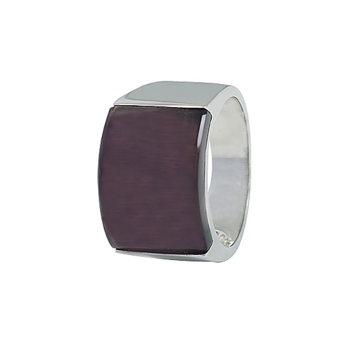 Anillo de Acero, piedra Morada