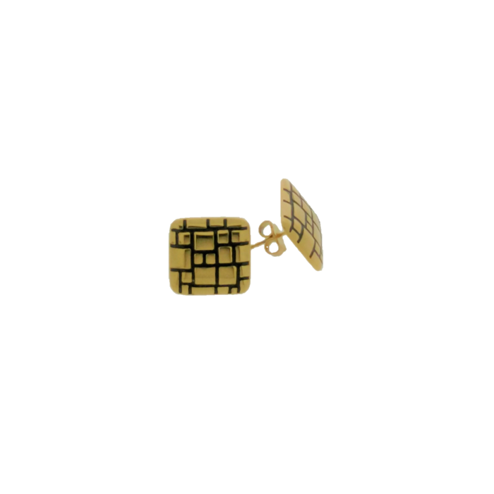 Aretes mini forma cuadrado
