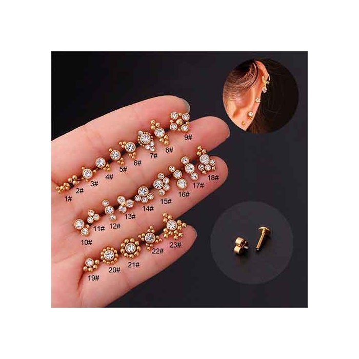 Arete de Perforación con Incrustaciones de Zirconias por Unidad