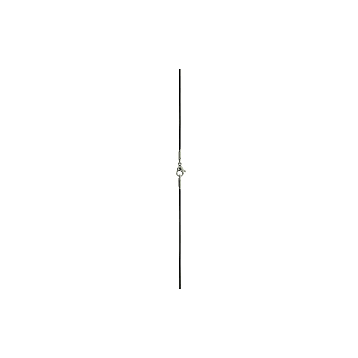 Cadena de PU Negro, Cierre de Acero, L= 45cm, Esp= 1mm