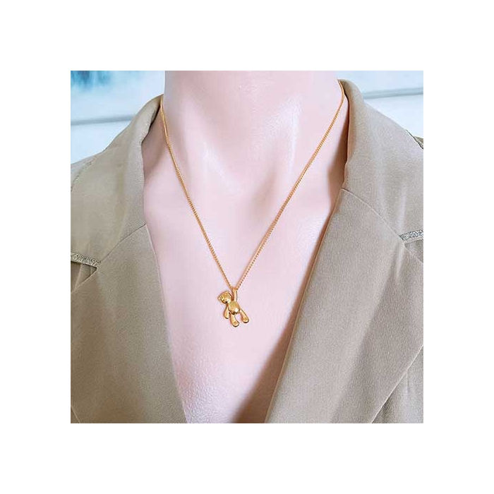 Collar de Acero Tono Dorado