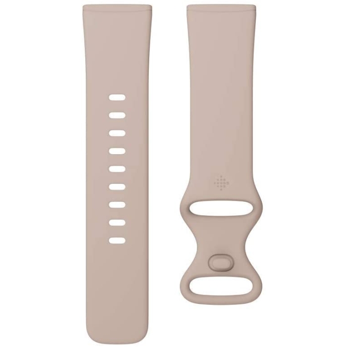 Fitbit Sense avanzado con herramientas para la salud del corazón, manejo del estrés y tendencias de temperatura de la piel, Alexa integrado, blanco / dorado, talla única (bandas S y L incluidas)