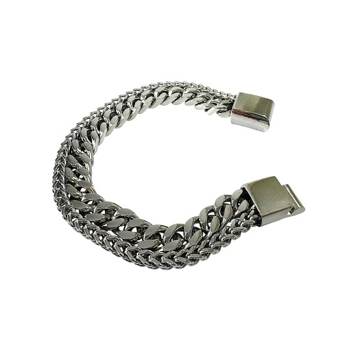 Brazalete doble Tono Acero - Flip image view