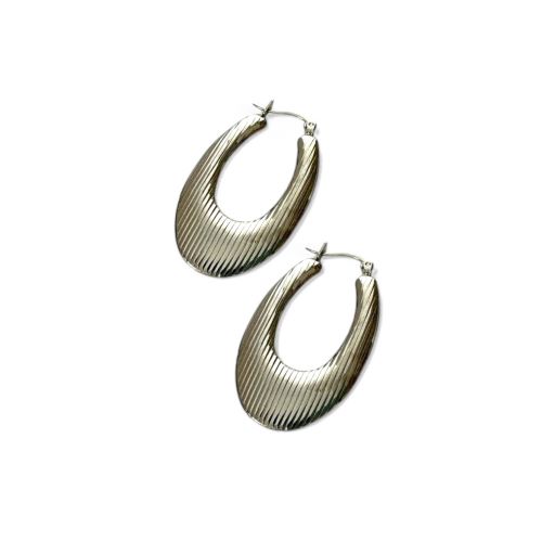 Aros Ovalados Tono Acero - Flip image view